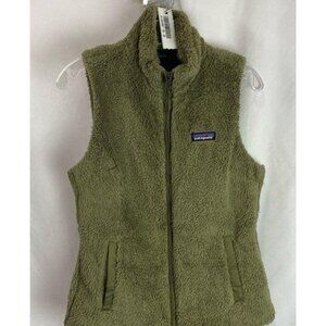 Patagonia Women's Moss Green Fury Full Zip Lined Vintage Retro Vest Size Medium